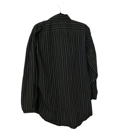 TAILORBYRD Mens Multi Color Striped Long Sleeve Shirt Size XL Contrasting Cuffs - Picture 13 of 16